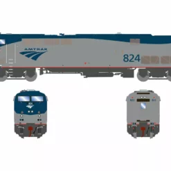 Athearn Genesis ATHG82280 HO GE P40DC, Standard DC, Amtrak Phase V #824