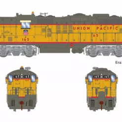 Athearn Genesis ATHG82724 HO EMD GP9, Standard DC, Union Pacific #165