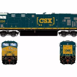 Athearn Genesis ATHG83192 HO GE ES40DC, Tsunami2 DCC Sound, CSX Boxcar #5250
