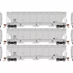 Athearn Genesis ATHG97146 HO Trinity 5161 3-Bay Covered Hopper, CAGX 3-Pack #2