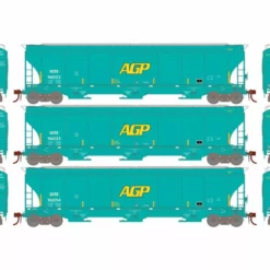 Athearn Genesis ATHG97149 HO Trinity 5161 3-Bay Covered Hopper, DJTX 3-Pack #1