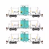 Athearn Genesis ATHG25637 HO 13,000 Gallon Acid Tank Car, UTLX White/Green 3-Pack