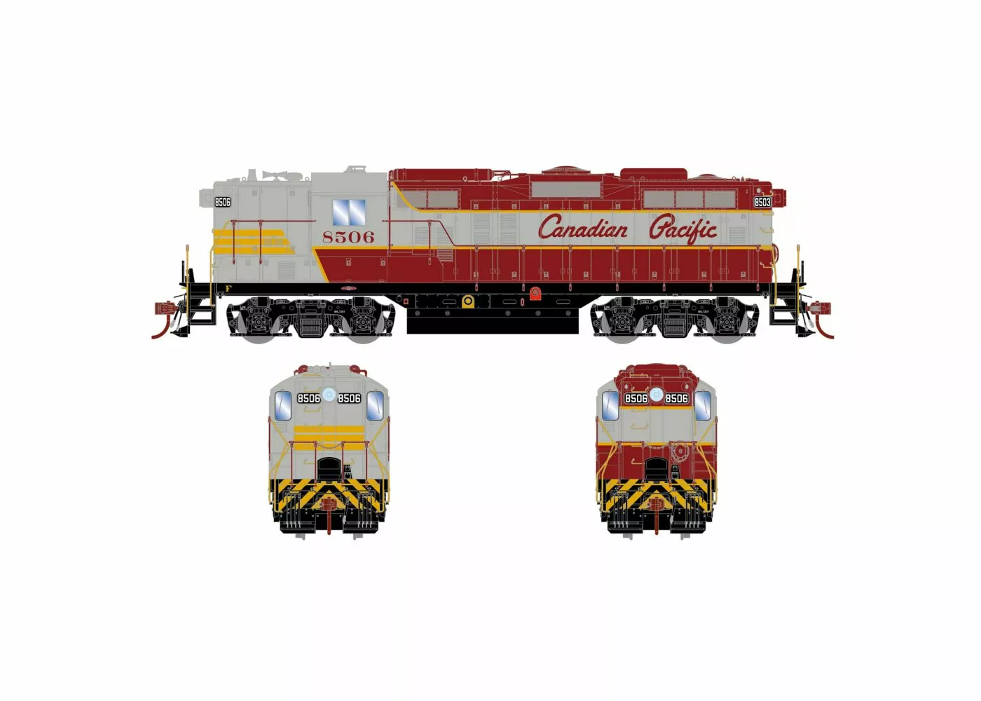 Athearn Genesis ATHG78287 HO EMD GP9, Tsunami2 DCC Sound, Canadian Pacific #8495
