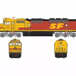 Athearn ATH15283 N EMD FP45, Standard DC, Santa Fe Kodachrome #5991